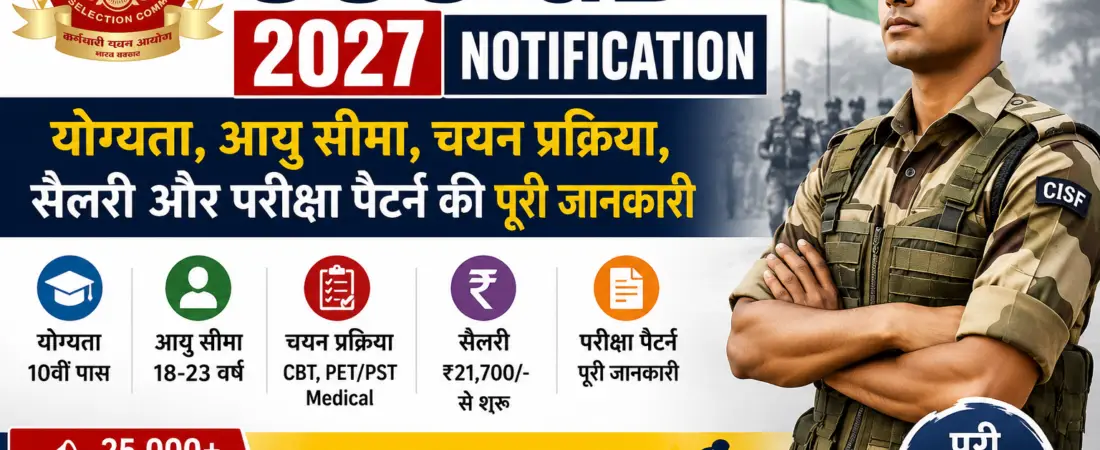 SSC GD 2027 Notification: Out Soon: Age Limit, Salary, Vacancy, Exam Pattern