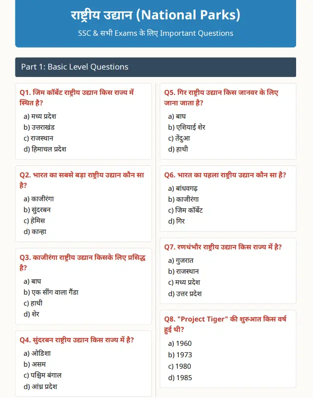 рд░рд╛рд╖реНрдЯреНрд░реАрдп рдЙрджреНрдпрд╛рди PDF Notes | SSC, Delhi Police, Bihar Police, Railway, BPSC & All Exams - Image 2
